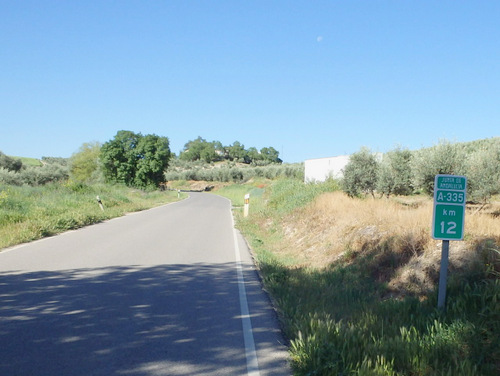 Northbound on the Junta de Andalucia's, A-335.